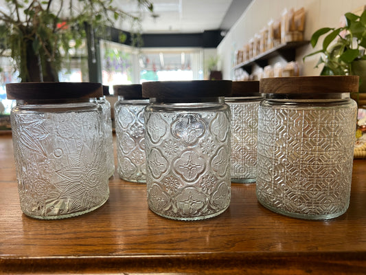 Glass Tea Canisters